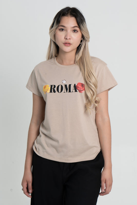 CAMISETA BASICA ROSA ROMA