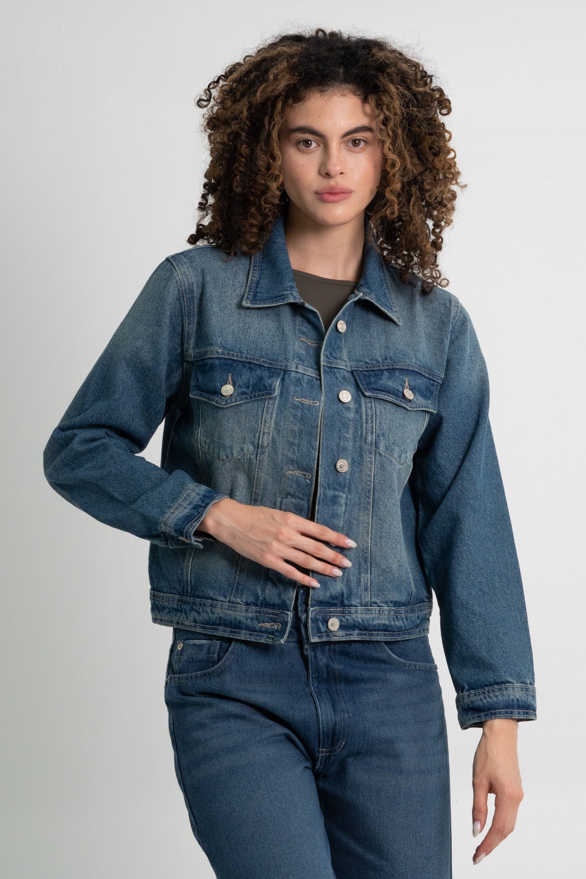 CHAQUETA DENIM REGULAR CLEA