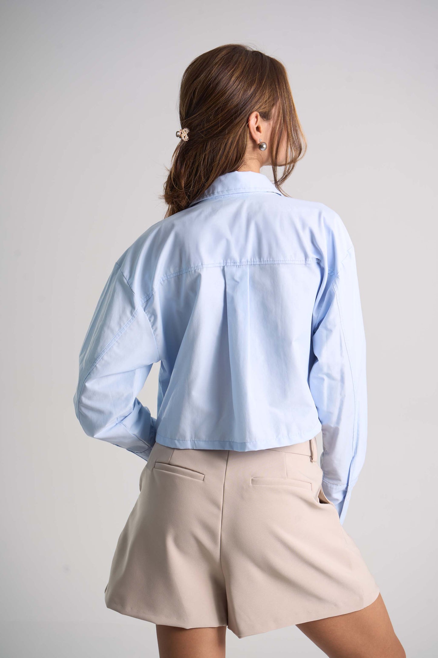 CAMISA CROPPED BOLSILLOS AUSTEN ONE