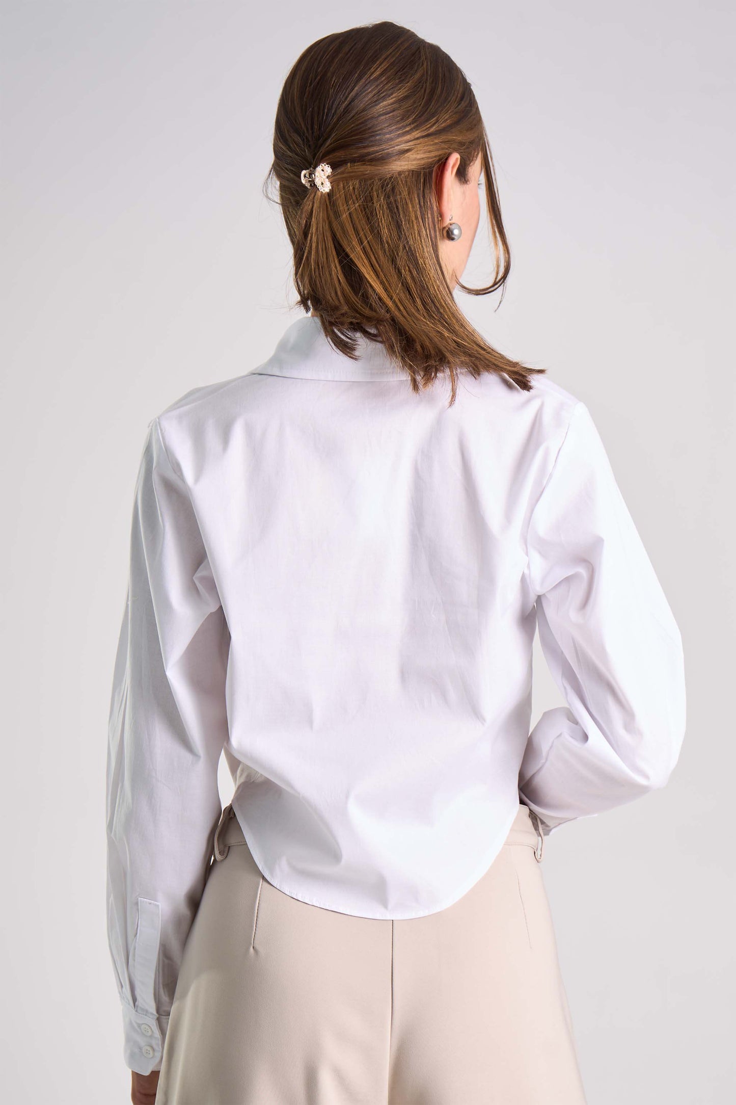 CAMISA CROPPED POPELINA VIBEKE