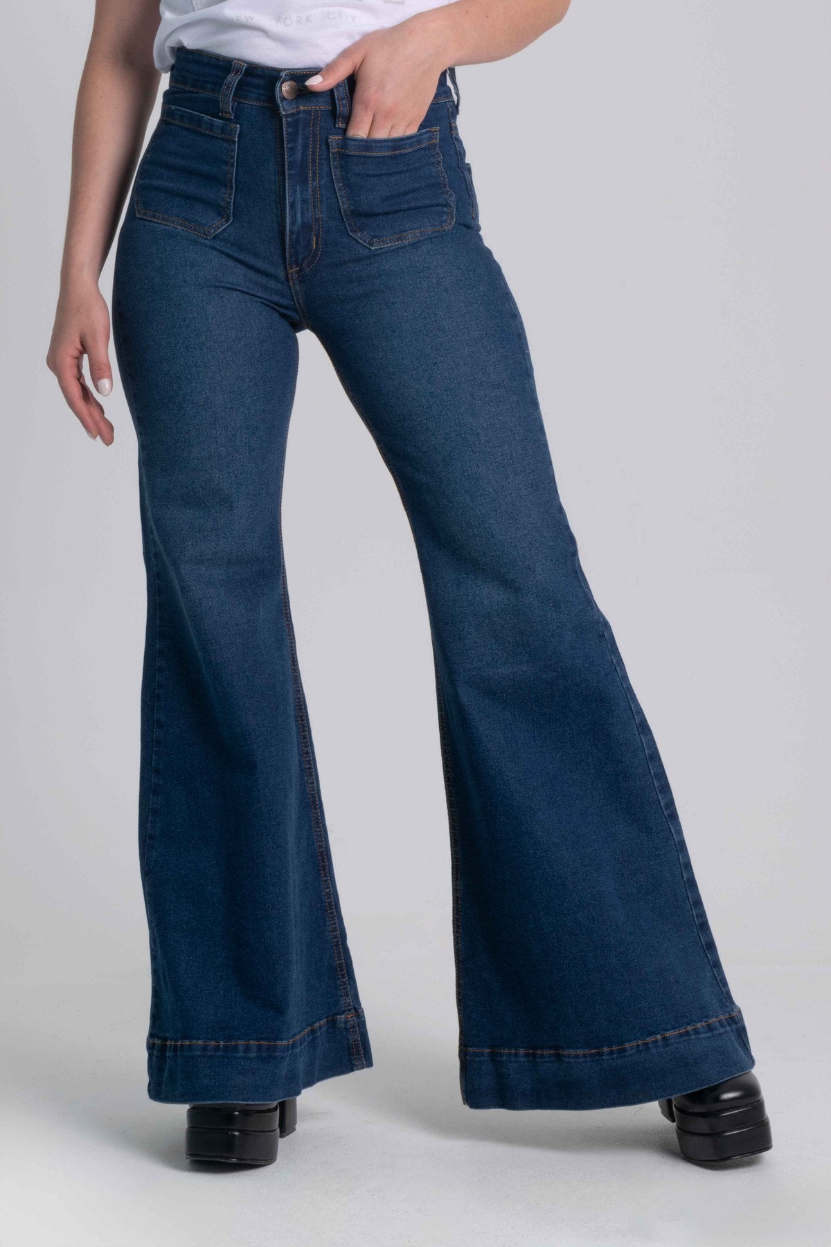 JEAN WIDE LEG GINI