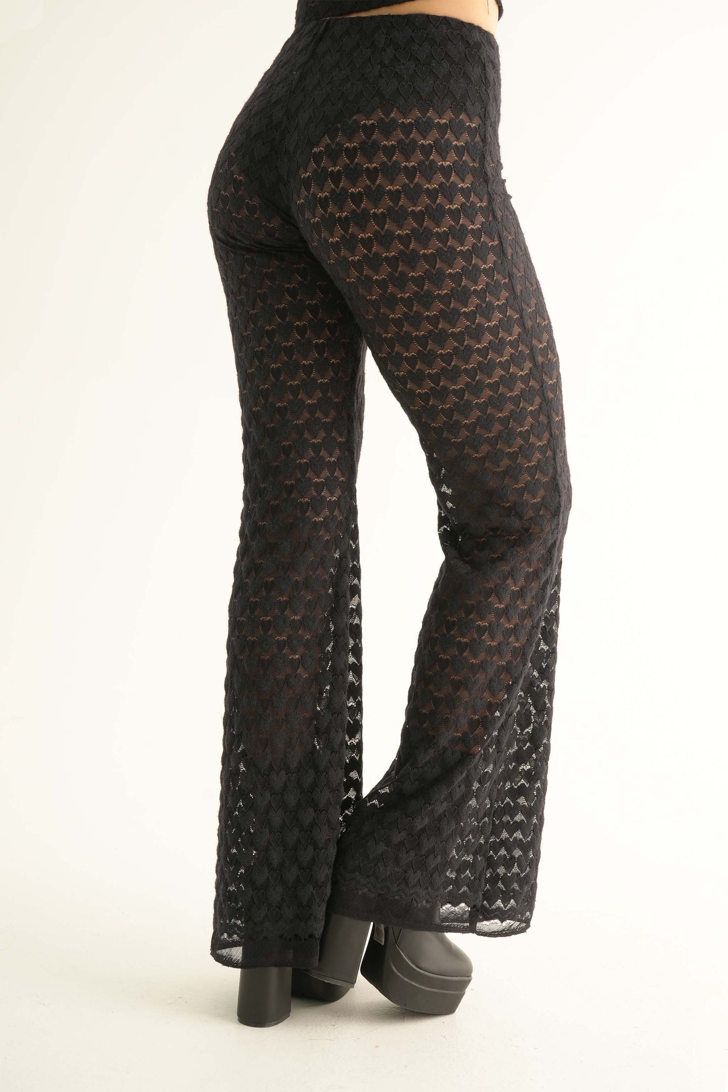 PANTALON CAMPANA ENCAJE CHRISSIE