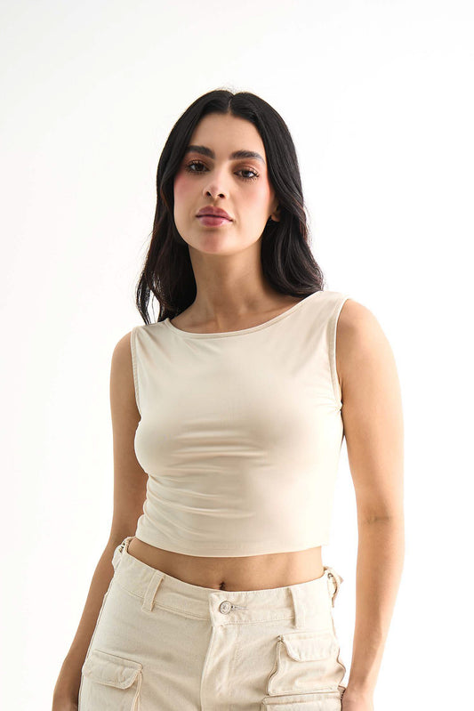 CROP TOP ESPALDA DESCUBIERTA MALLE