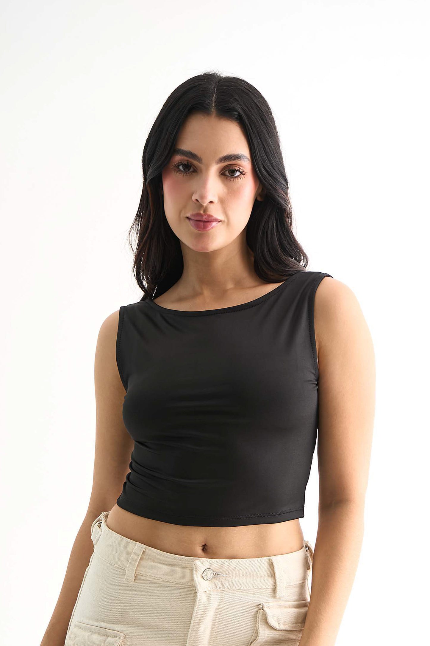 CROP TOP ESPALDA DESCUBIERTA MALLE