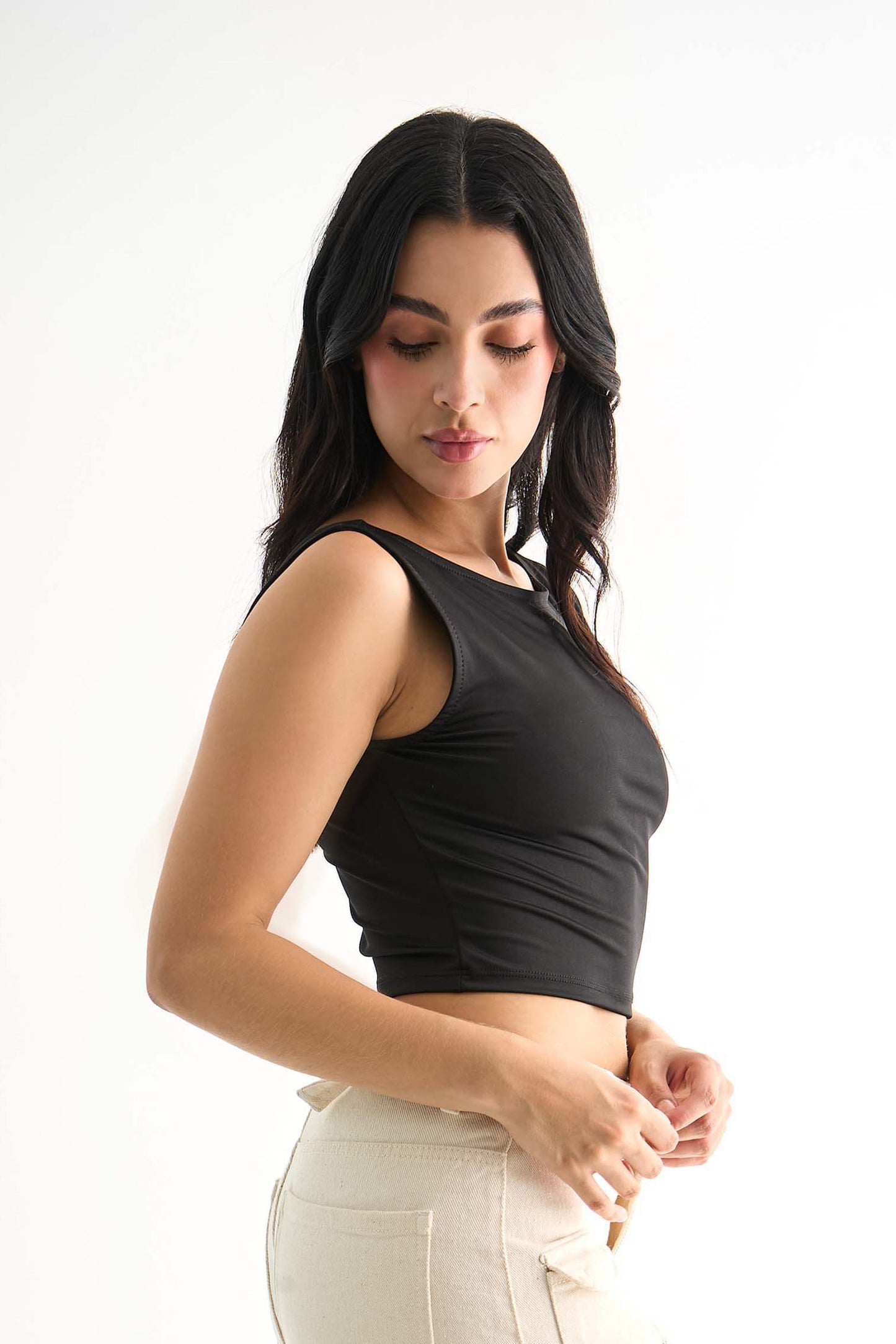 CROP TOP ESPALDA DESCUBIERTA MALLE