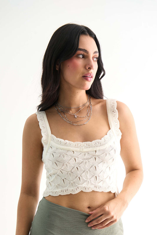 CROP TOP TEJIDO CASELLA