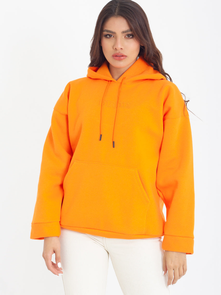 BUZO OVERSIZE STEFANO NARANJA FREE SPIRIT Tienda de Ropa para Mujer